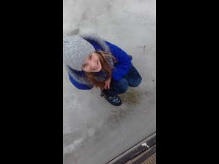 girlfriend pissed right on ice d